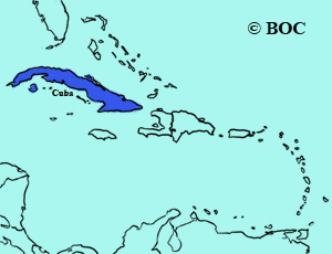 Cuban Nightjar range