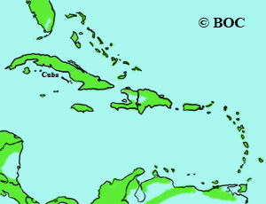 Merlin range map
