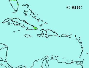 Ivory-billed Woodpecker range